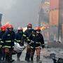 Großbrand in Container-Depot