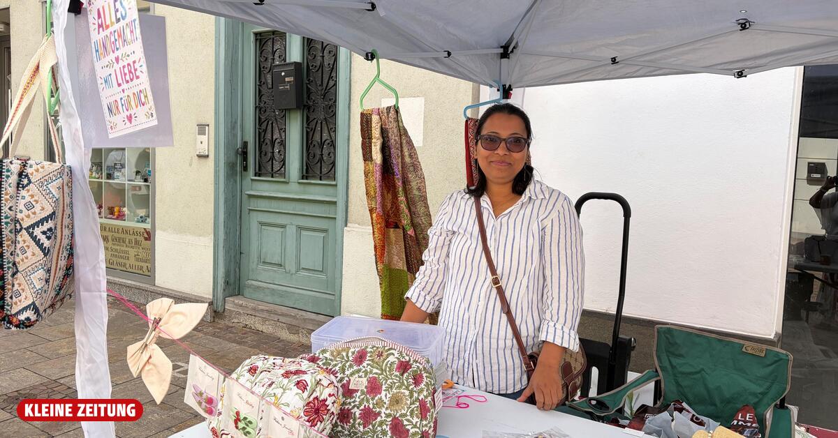 Amina Khatun from Leoben causes a stir with her embroidery