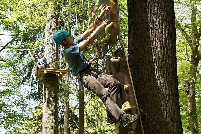 Rauf auf die Bäume! Und zwar im Klettergarten am Hilmteich. www.w-a-p.at