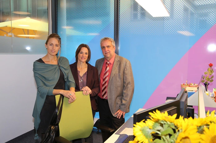 Nadja Allmer, Katrin Rinner und Peter Fleck sind für Soziales in der neuen Servicestelle zuständig.