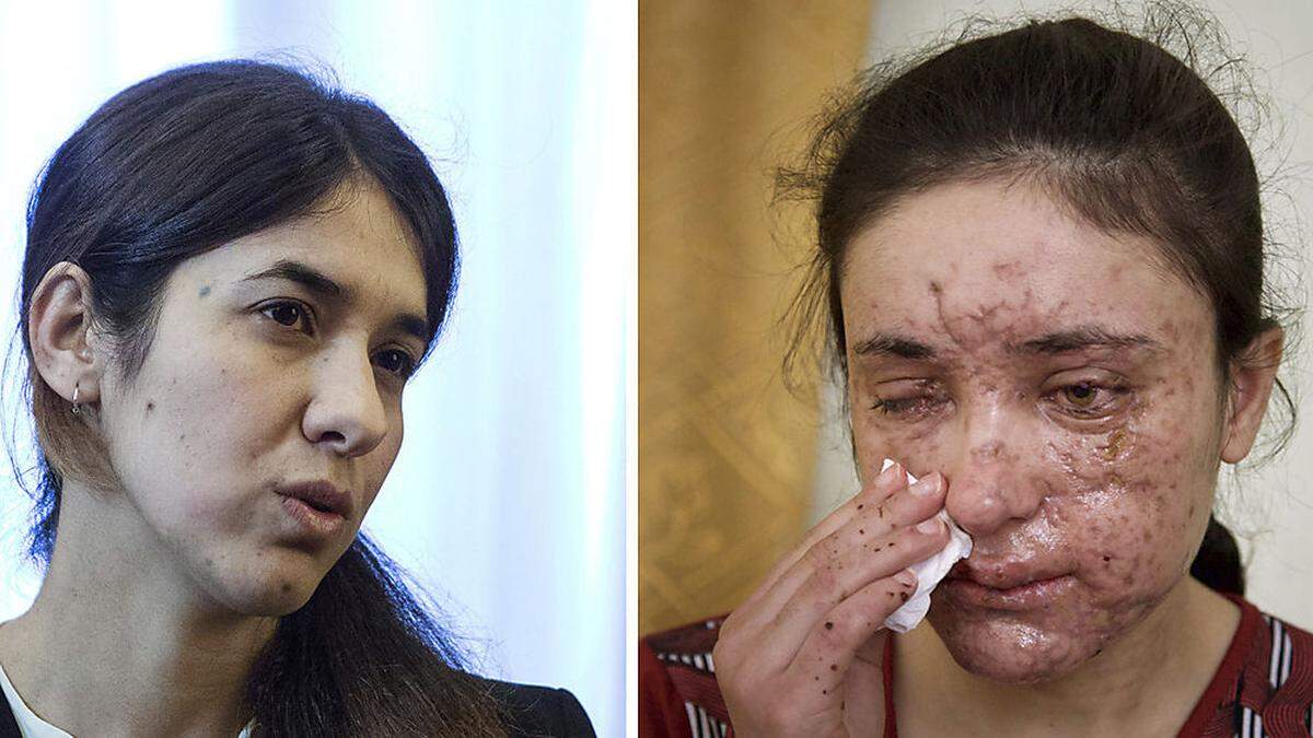 Nadia Murad (links) und Lamiya Aji 