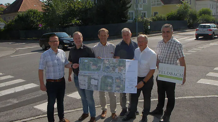 An der Kreuzung bei der Wirtschaftskammer wird ein Kreisverkehr errichtet