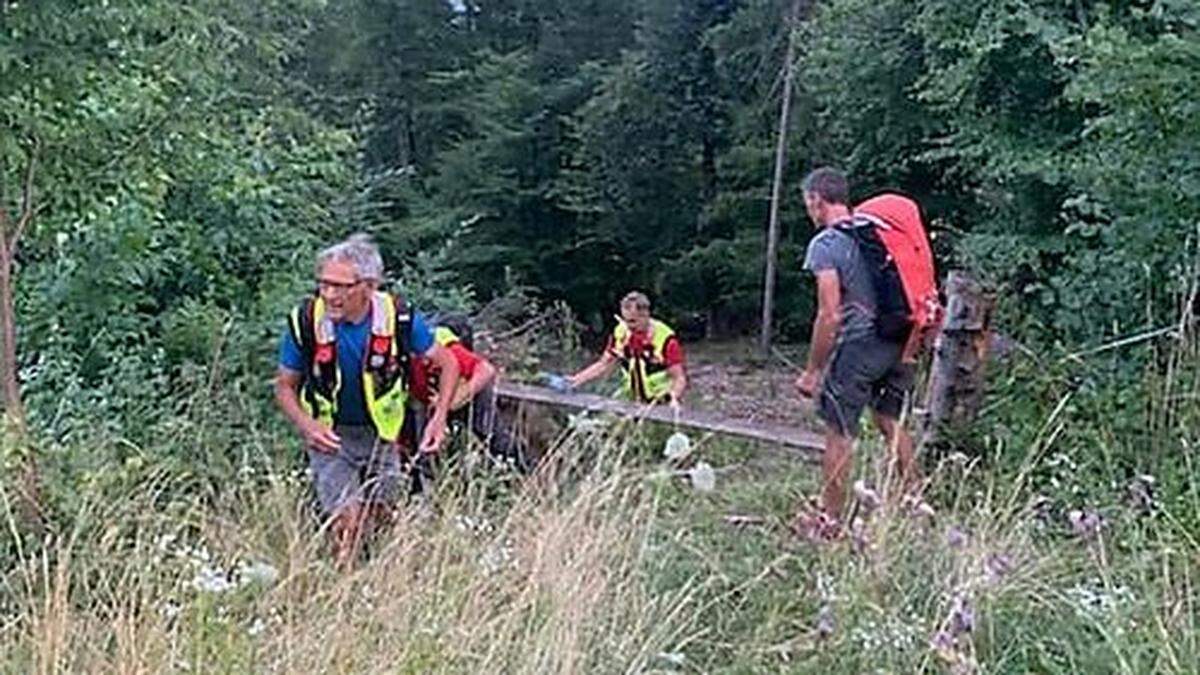 Bergrettung und Alpinpolizei rückten aus