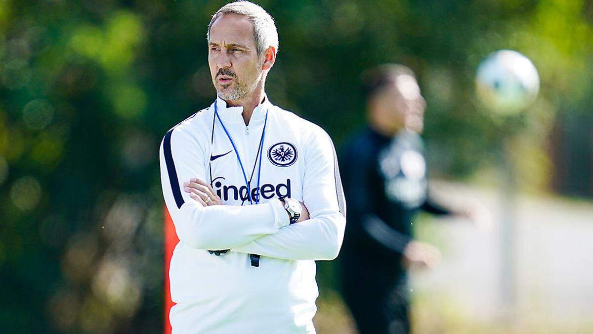 Eintracht Frankfurts Trainer Adi Hütter