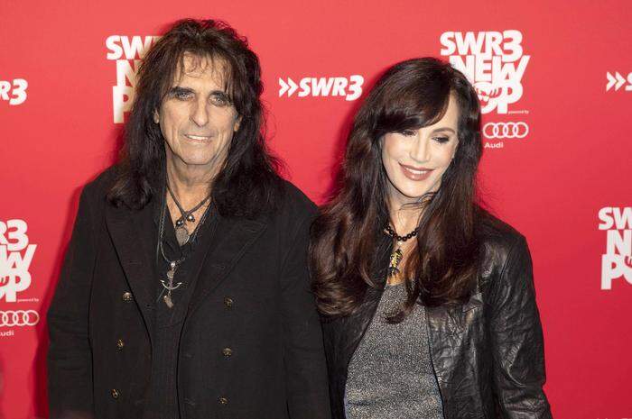 Alice Cooper mit Ehefrau Sheryl Goddard bei der TV Aufzeichnung vom SWR3 New Pop Festival "Das Special"