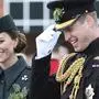 FILE- Britain's Prince William and Kate, Duchess of Cambridge attend the 1st Battalion Irish Guards' St. Patrick's Day Parade at Mons Barracks, March 17, 2022 in Aldershot, England. Prince William and his wife Catherine are embarking on a tour to Central America and the Caribbean, even as some countries in the region mull cutting ties to the British monarchy. The couple will visit Belize, Jamaica and the Bahamas on the week-long journey that starts Saturday, March 19, 2022. (Chris Jackson/Pool via AP, file)