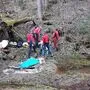 30 Meter weit stürzte die Wanderin im steilen Gelände ab