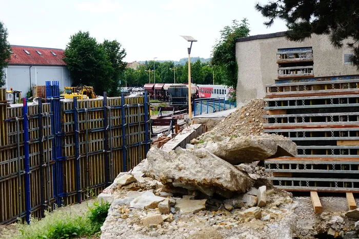 Der frühere Fußweg ist gesperrt.
