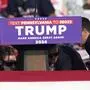 Members of the U.S. Secret Service surround Republican presidential candidate former President Donald Trump at a campaign event in Butler, Pa., on Saturday, July 13, 2024. (AP Photo/Gene J. Puskar)