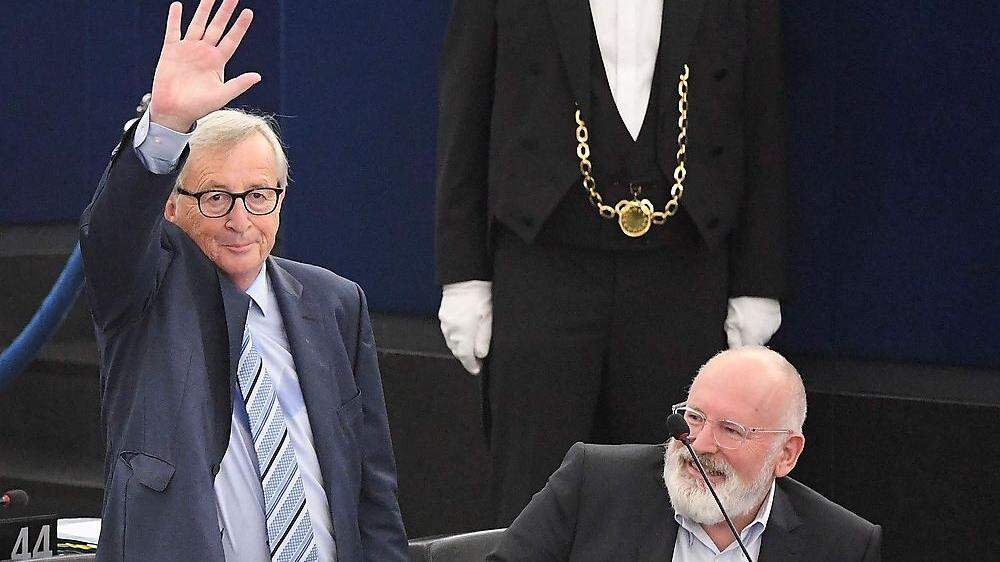 Jean-Claude Juncker nach seiner Rede