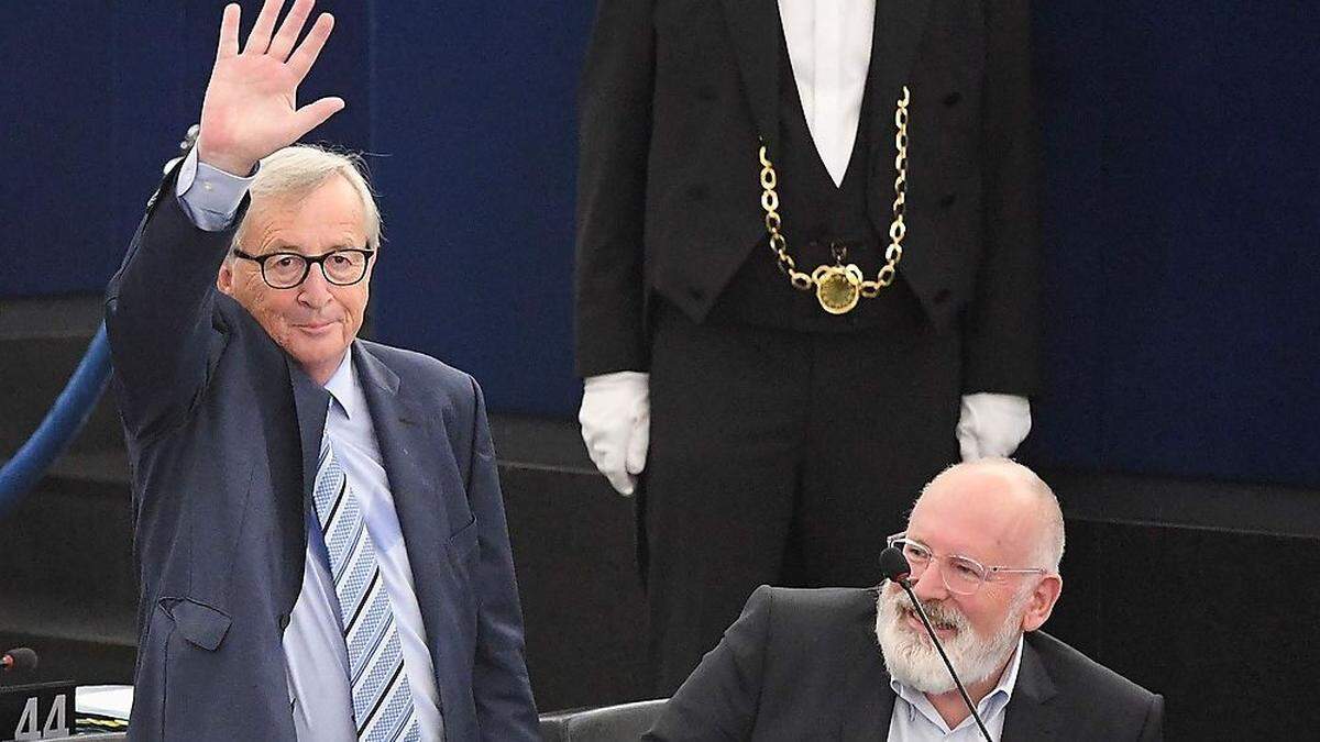 Jean-Claude Juncker nach seiner Rede