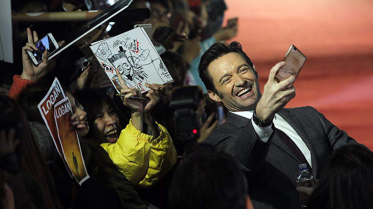 Hugh Jackman bei der Präsentation seines neuen Actionfilms in Taiwan