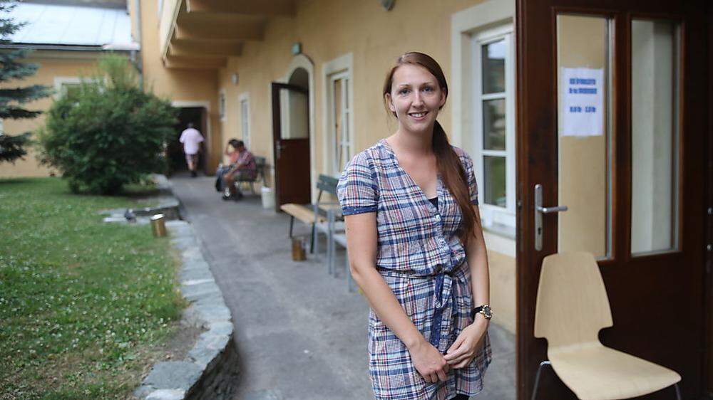 Melanie Prohart arbeitet seit zwei Jahren im Eggerheim der Caritas in Klagenfurt