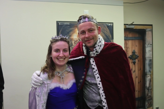 Das Eberndorfer Prinzenpaar Anna und Benjamin kamen ebenfalls zur Premiere der Lavamünder Faschingssitzungen.