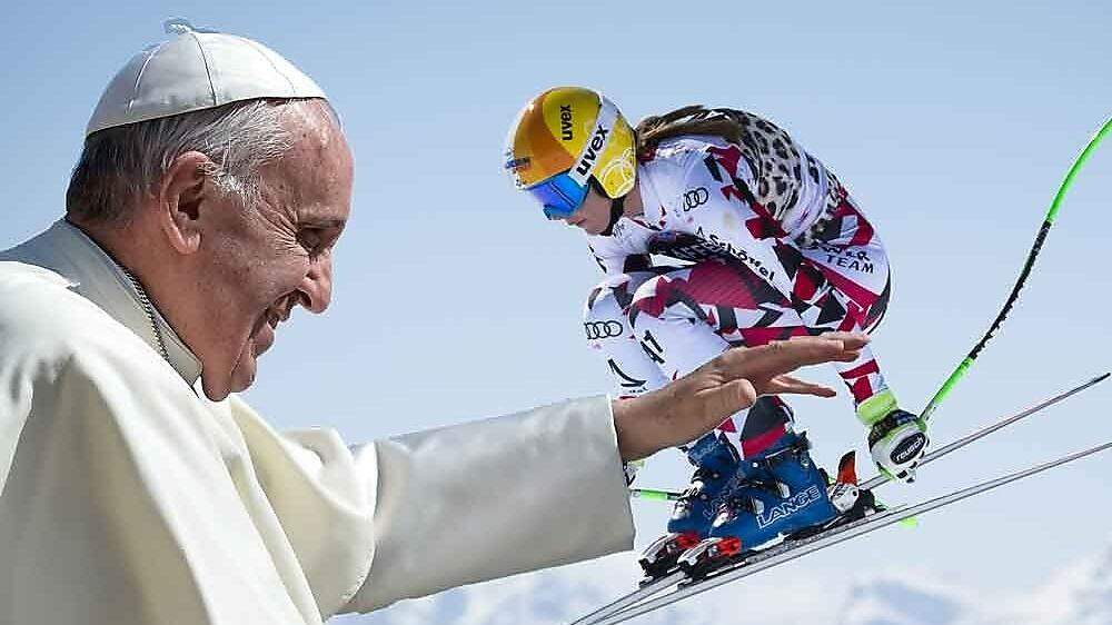 Papst Franzsikus empfängt das ÖSV-Team und Shooting Star Conny Hütter