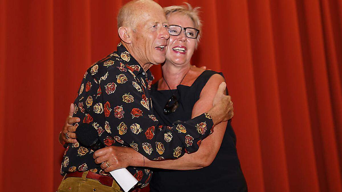 David Helfgott und Kulturjournalistin Andrea Schurian