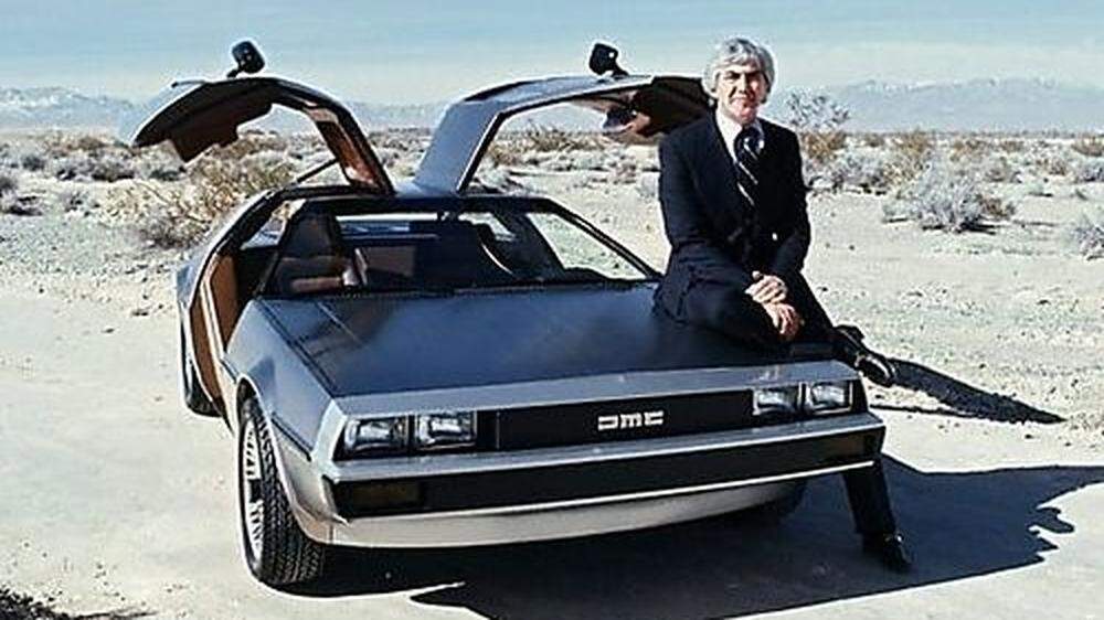 John DeLorean mit seinem DMC-12