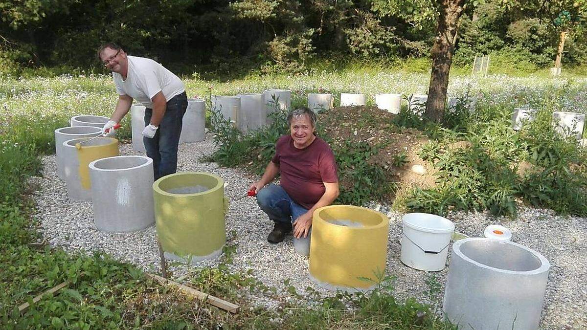 Viele freiwillige Helfer sind für das Projekt in Feistritz notwendig