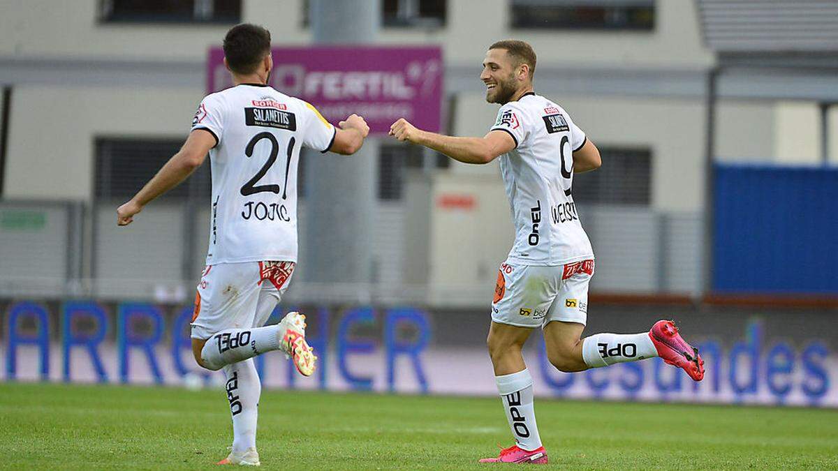 Jojic (links) und Weissman trafen für den WAC in Hartberg