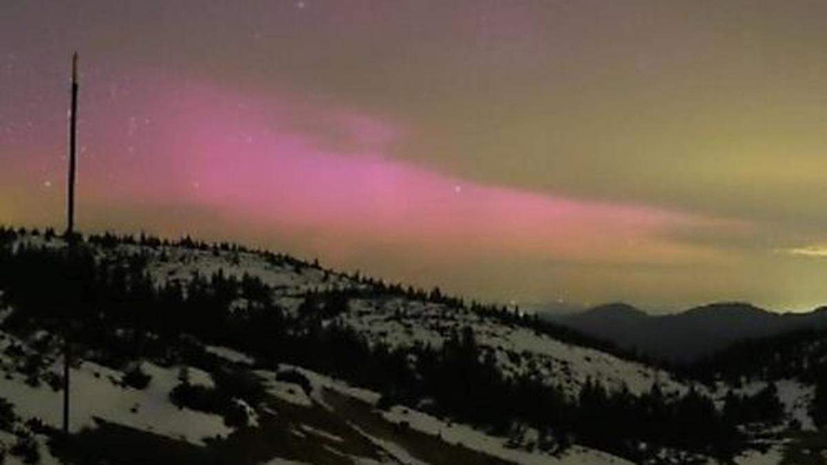 Polarlichter waren auf Bildern von  Webcams zu sehen 