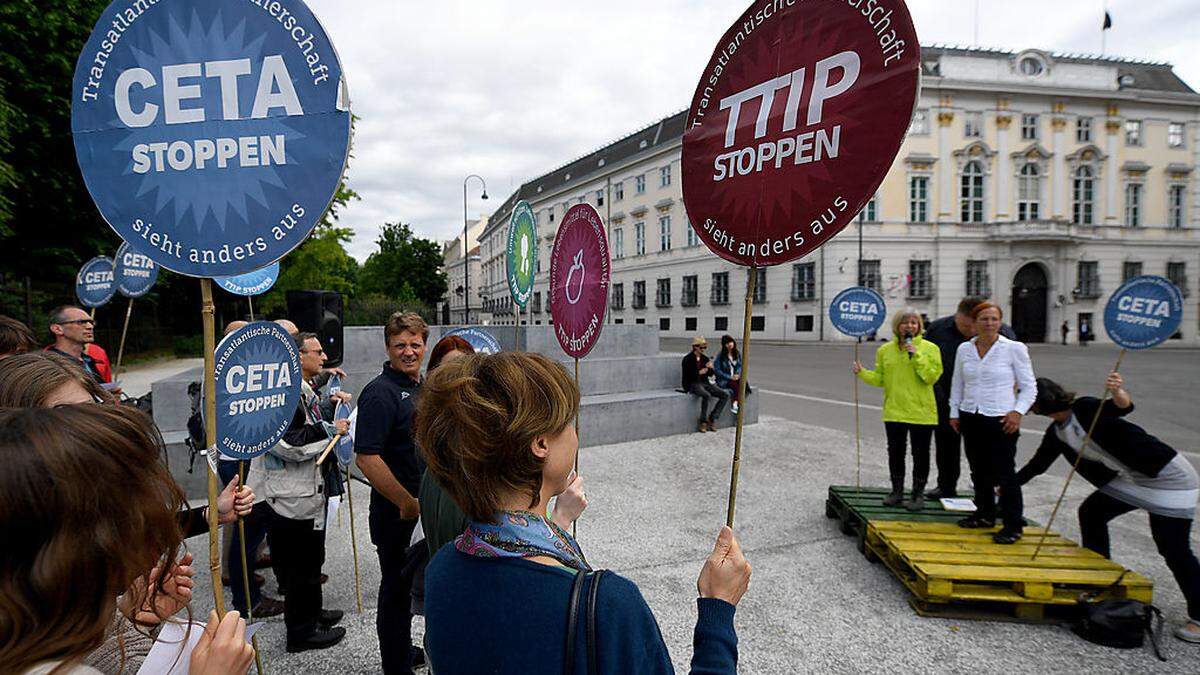 Kundgebung in Wien