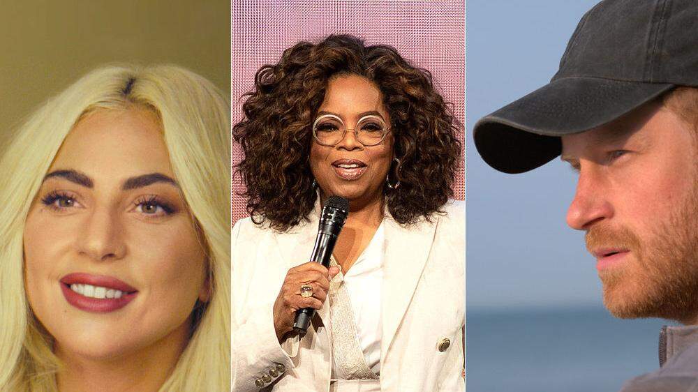 Drei von vielen: Lady Gaga, Oprah, Prinz Harry.