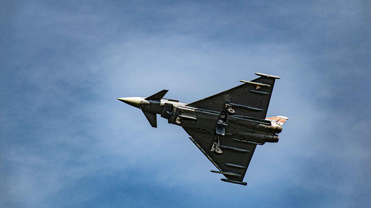 Ein Eurofighter bei der Airpower in Zeltweg