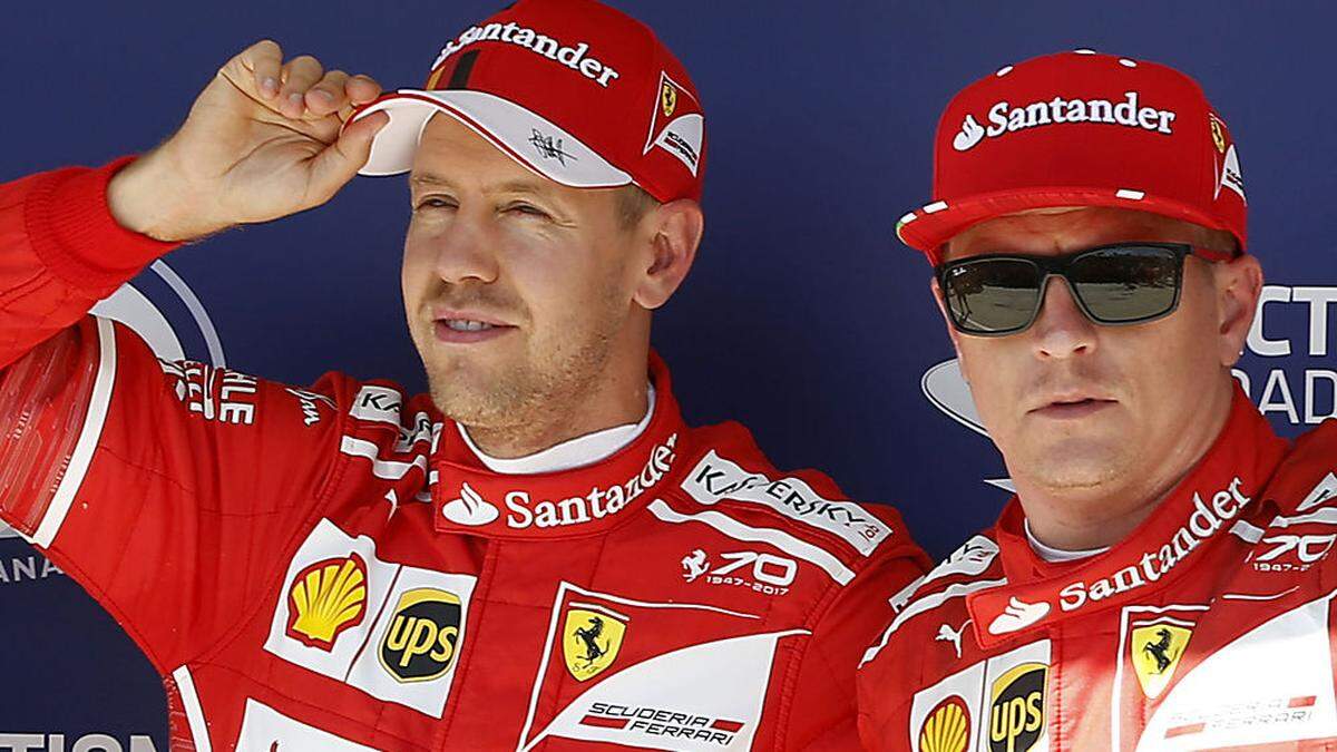 Räikkönen (rechts) bleibt bei Ferrari, Vettel vermutlich auch