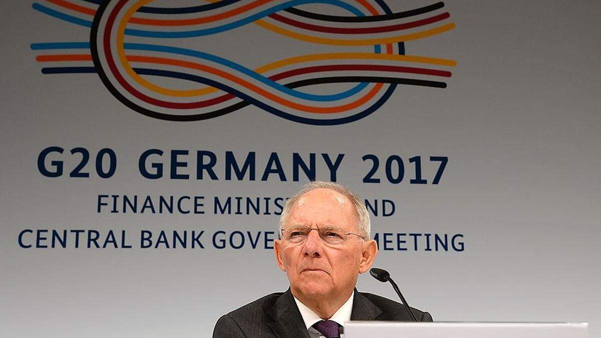 Der deutsche Finanzminister Schäuble