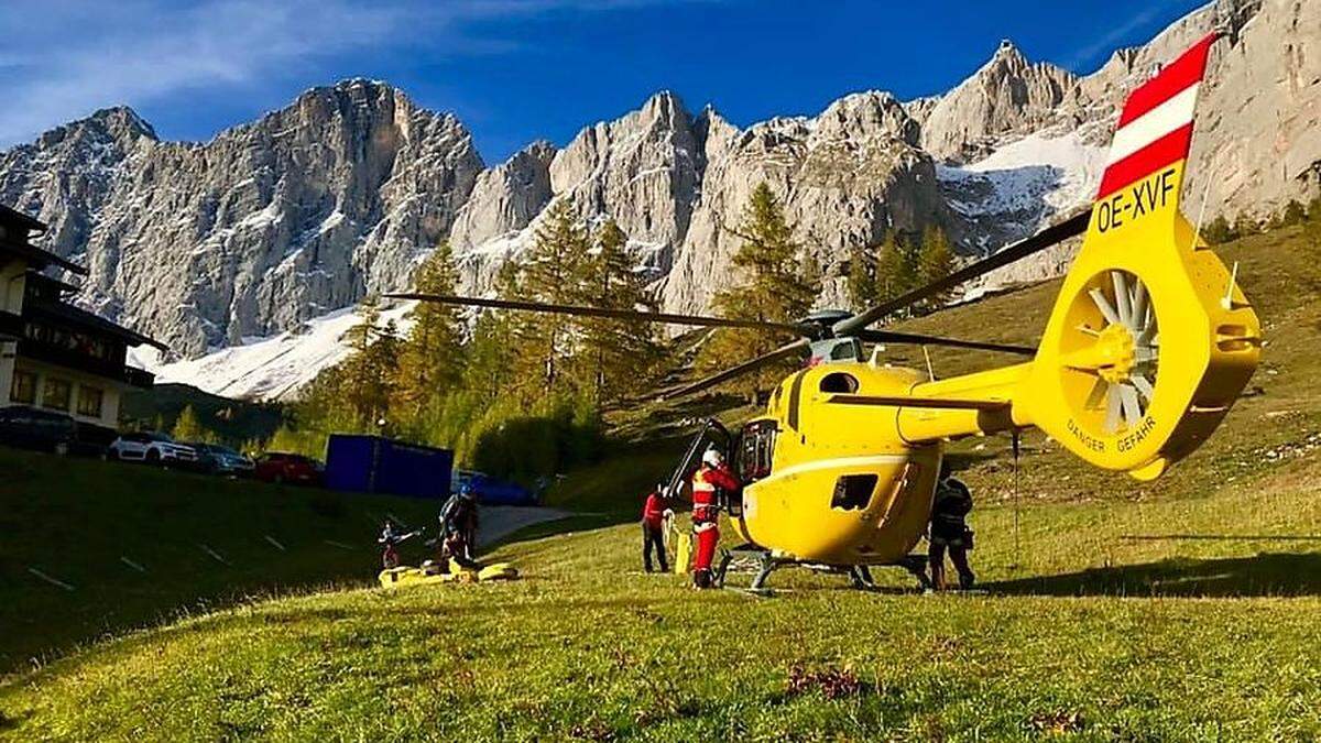 Das Team des C14 führte eine Taubergung durch