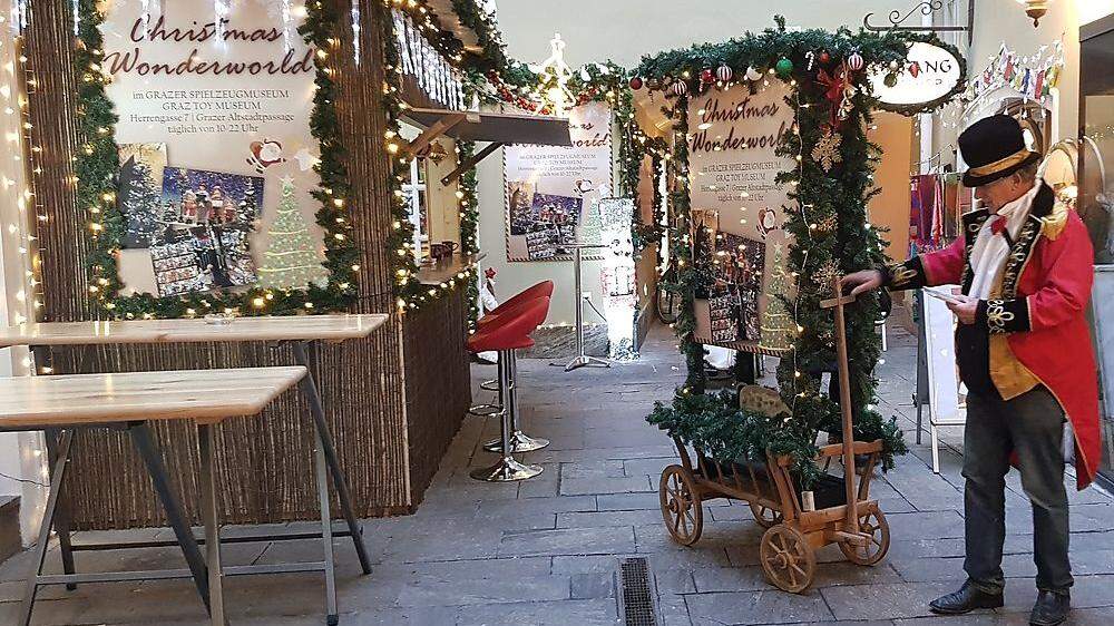 Bis Jänner erstrahlt beim Spielzeugmuseum der Familie Preschan in Graz die „Christmas Wonderworld“ 