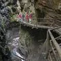 Die hölzernen Stege, Treppen und Brücken machten den besonderen Reiz der Mölltaler Schlucht aus