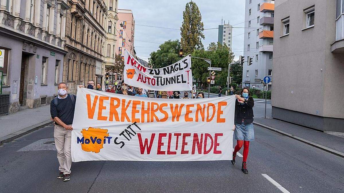 Vor der letzten Wahl gab es Proteste gegen &quot;Nagls Autotunnel&quot;