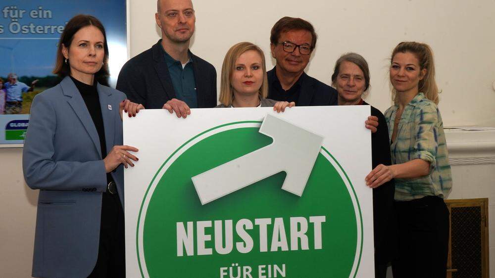 Die neue Klima-Allianz rund um Rudolf Anschober (4. von links) hat einen Forderungskatalog an die Politik präsentiert