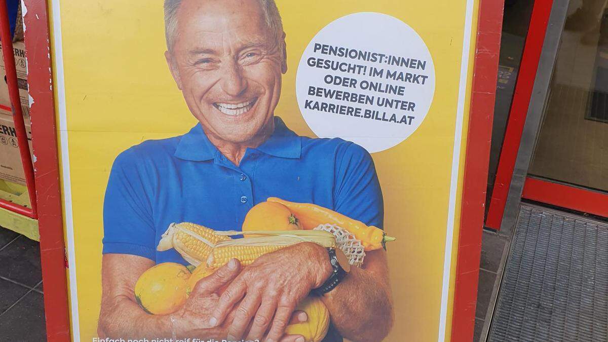 Billa sucht aktiv nach arbeitswilligen Seniorinnen und Senioren