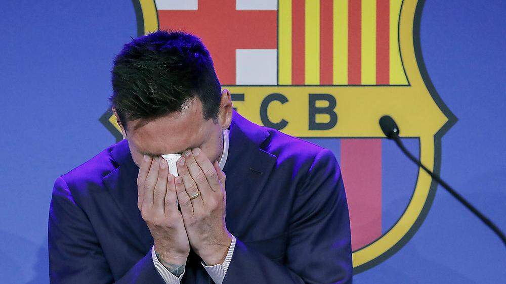 Bei dem Preis kommt einem das Weinen: eine Million Euro kostet Lionel Messis Taschentuch mindestens.
