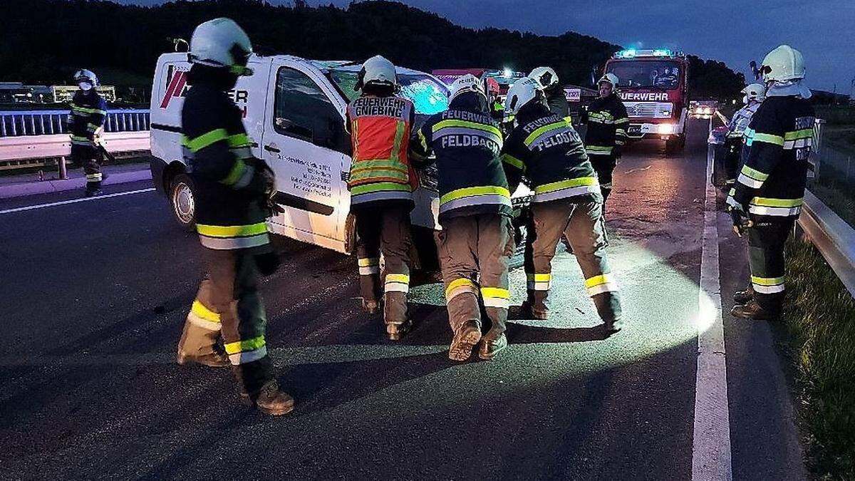 Der Lenker des Pkw bliebt glücklicherweise unverletzt