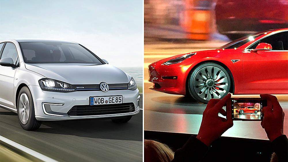 VW und Tesla legen Halbjahreszahlen vor
