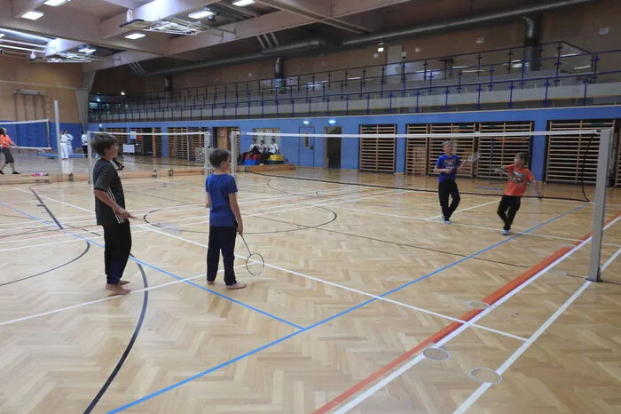 Die Sportart "Badminton" fand großen Anklang. 