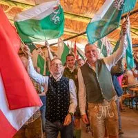 FPÖ-Chef Herbert Kickl und der steirische Parteiobmann Mario Kunasek in Hartberg. 