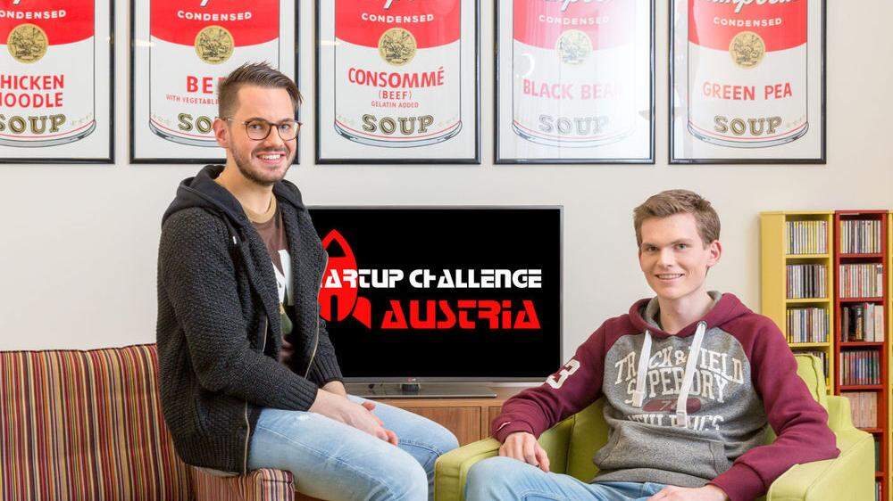 Der Deutschlandsberger Samuel Koch (links) und Matthäus Konradsheim gründeten die Start-up-Challenge