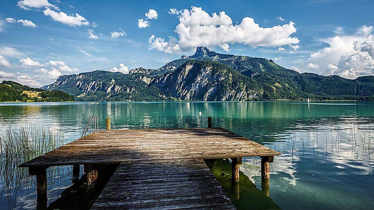 Der Mondsee im Salzkammergut ist auch ein beliebtes Ziel für Touristen