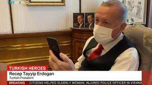 Präsident Erdogan telefonierte mit den &quot;Helden von Wien&quot;