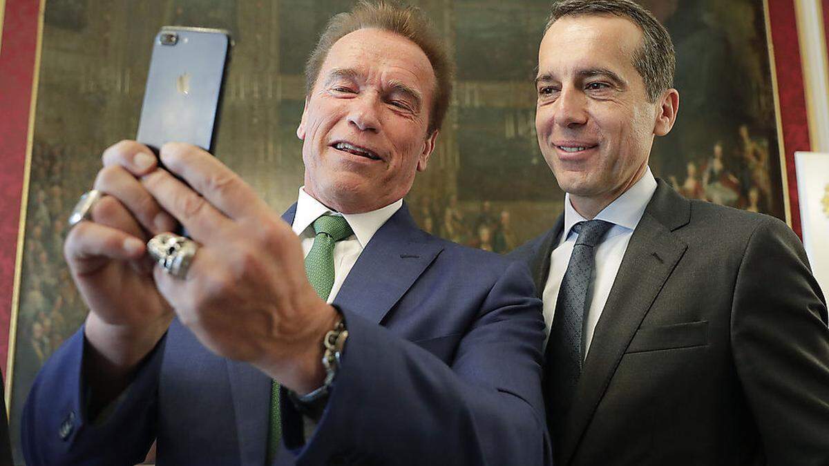 Austrian World Summit: Schwarzenegger und Kern 