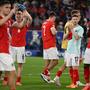 Österreichs Spieler waren enttäuscht, bedankten sich aber dennoch bei den fantastischen Fans