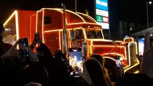 Der Weihnachtstruck faszinierte