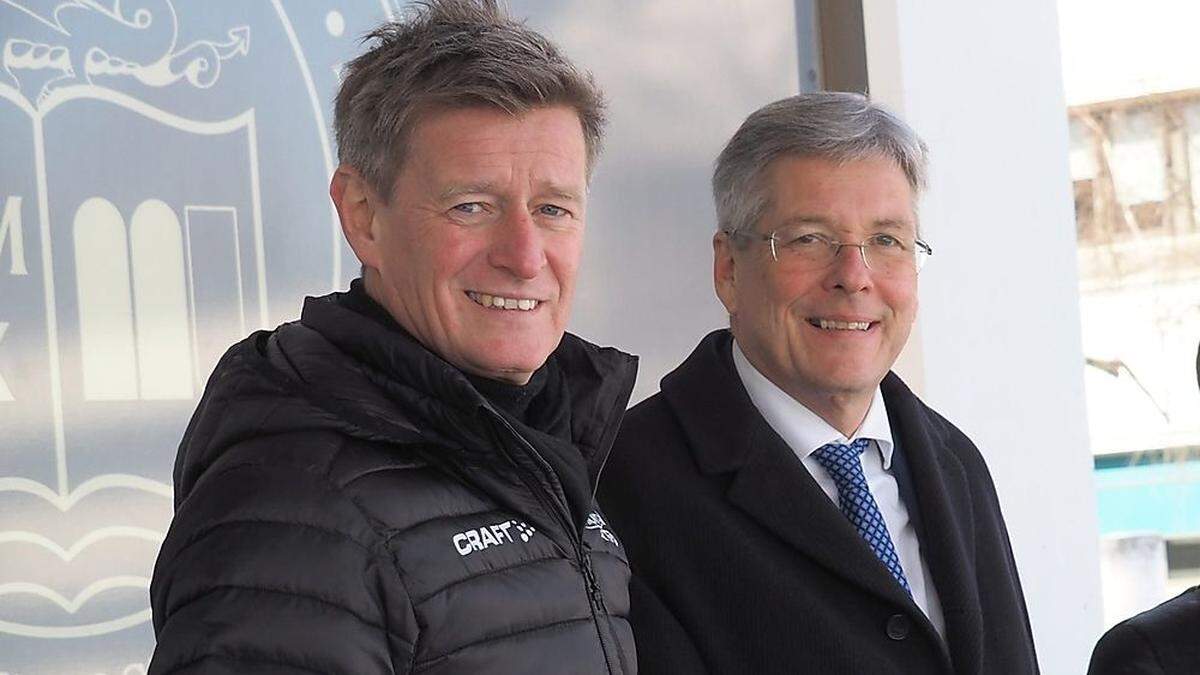 Landeshauptmann Peter Kaiser und Landessportdirektor Arno Arthofer sind Kärntens Sportchefs