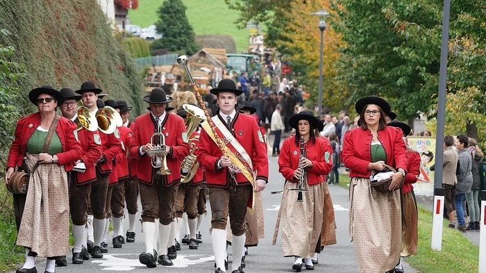 Die Trachtenkapelle Trebesing, fixer Bestandteil des Dorflebens in der Liesertaler Gemeinde.Heute wird die Musikkapelle von Stabführer Georg Pleschberger angeführt.