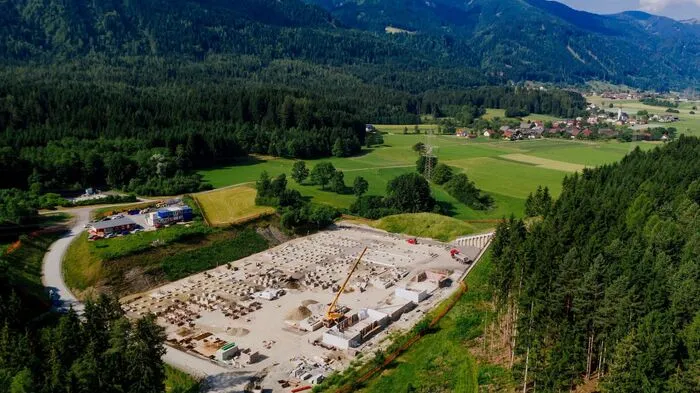 Die Großbaustelle aus der Vogelperspektive
