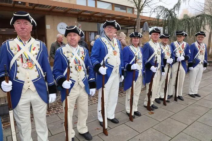 Auch die Stadtwache Feldbach marschierte zur Eröffnung des Faschings in Kirchberg an der Raab auf
